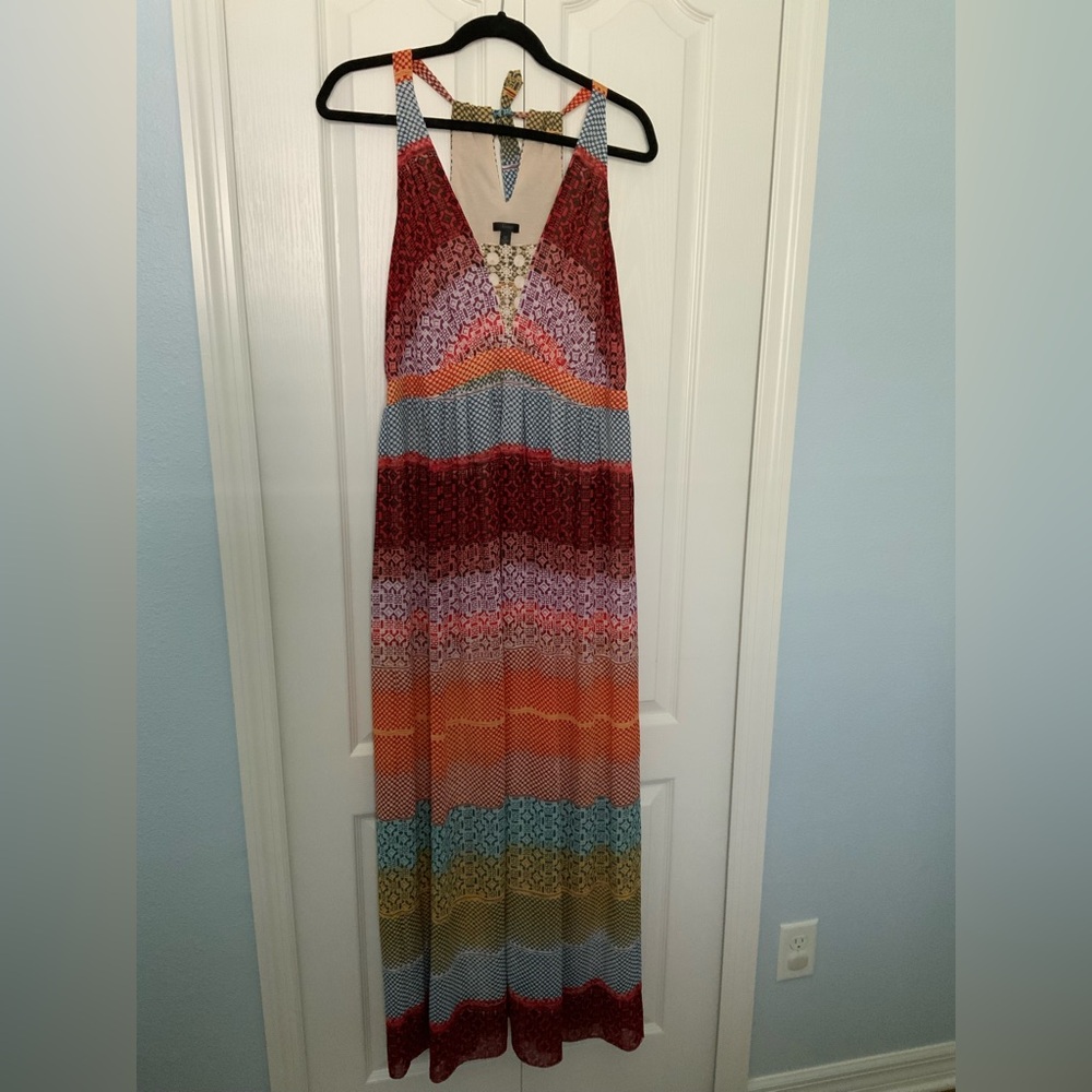 Vintage Soma multi color boho Maxi Dress
